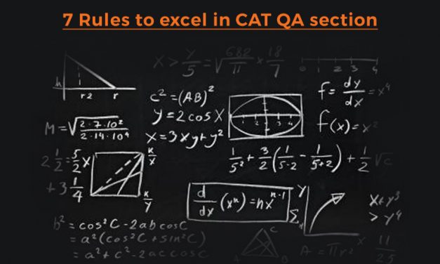 7 Rules to excel in CAT QA section